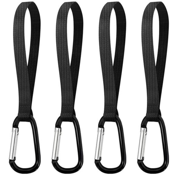 Stroller Hooks 4 Pack Bag Clips Universal Diaper Bag Purse Backpack Hanging - Picture 7 of 7